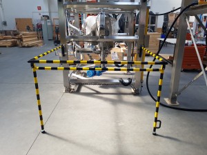 wygrodzenie zabezpieczające, ochronne składane